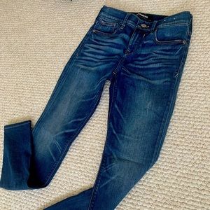 Express Repreve stretch mid rise leggings jeans 00